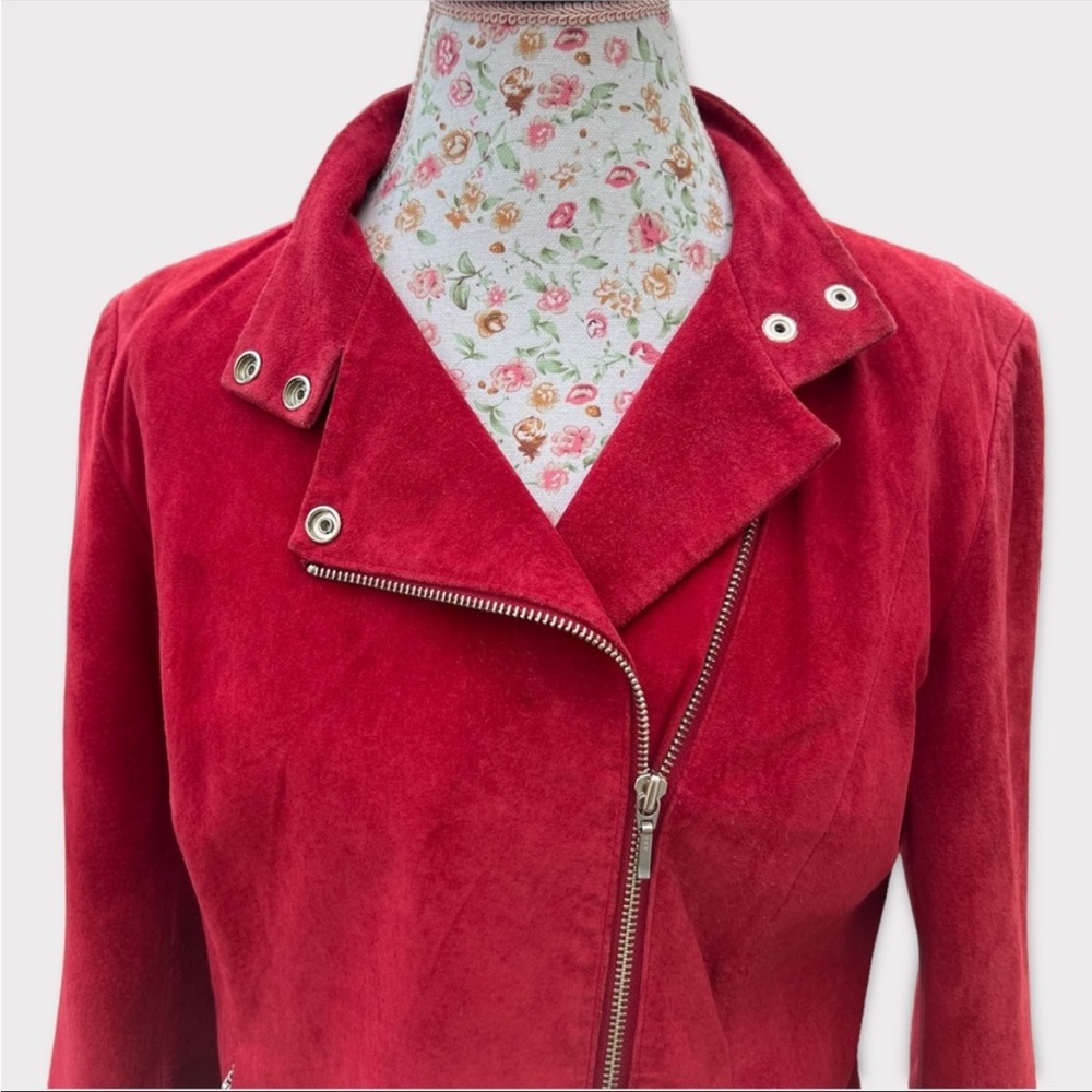 Alfani 100% Leather Suede Jacket - Picture 3 of 13